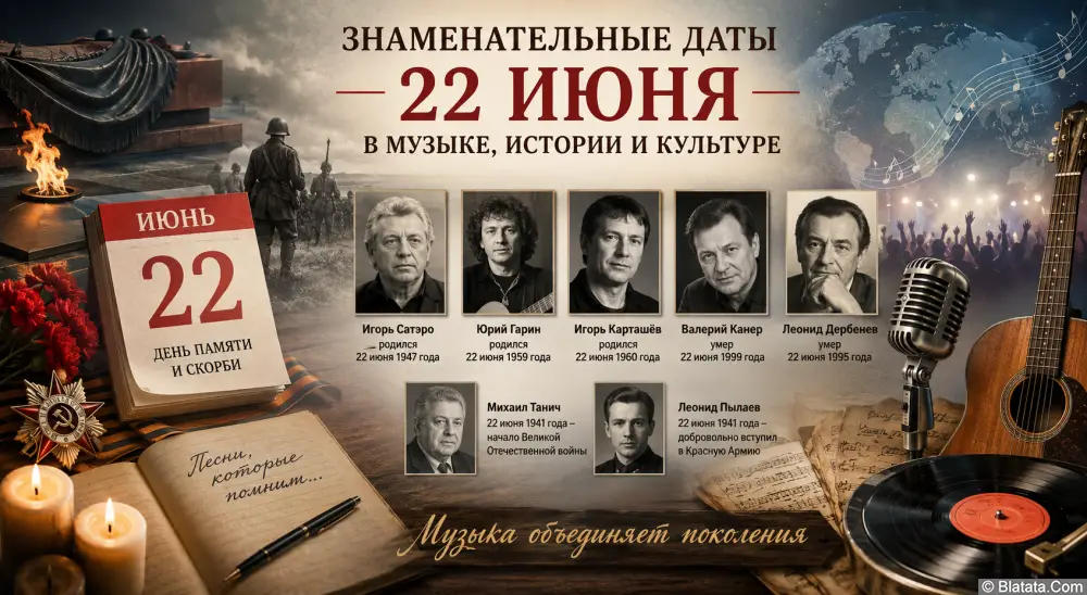 Знаменательные даты 22 июня Знаменательные даты 22 июня