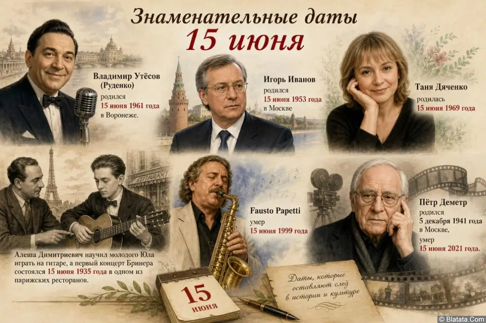 Знаменательные и памятные даты 15 июня