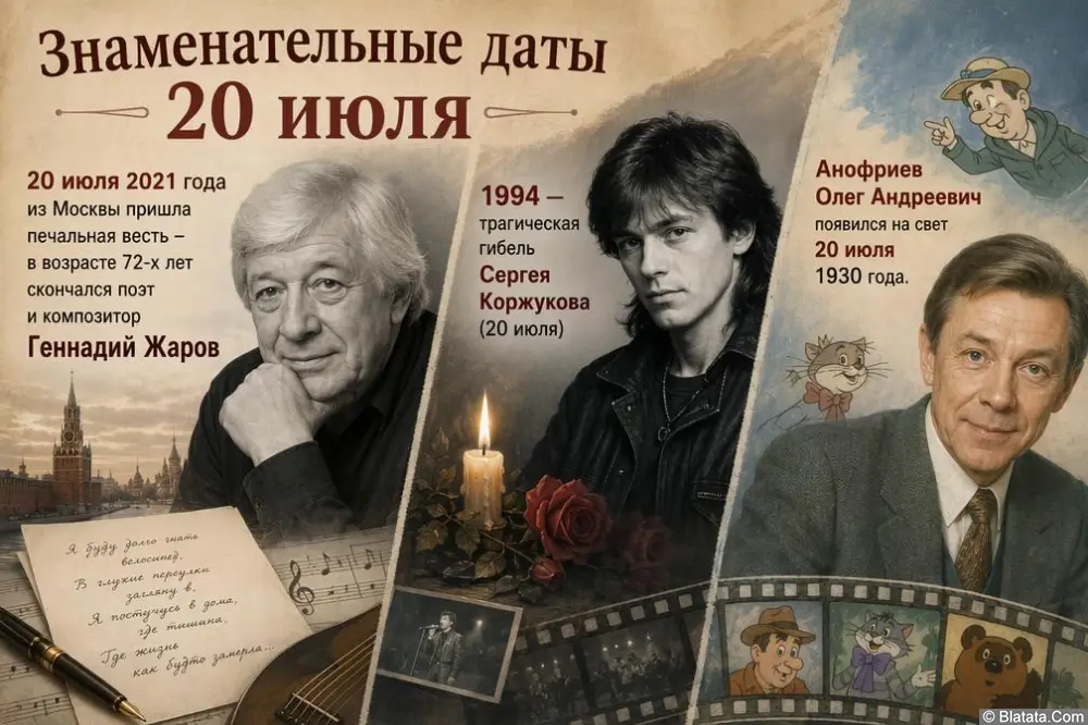 Знаменательные и памятные даты 20 июля Знаменательные и памятные даты 20 июля