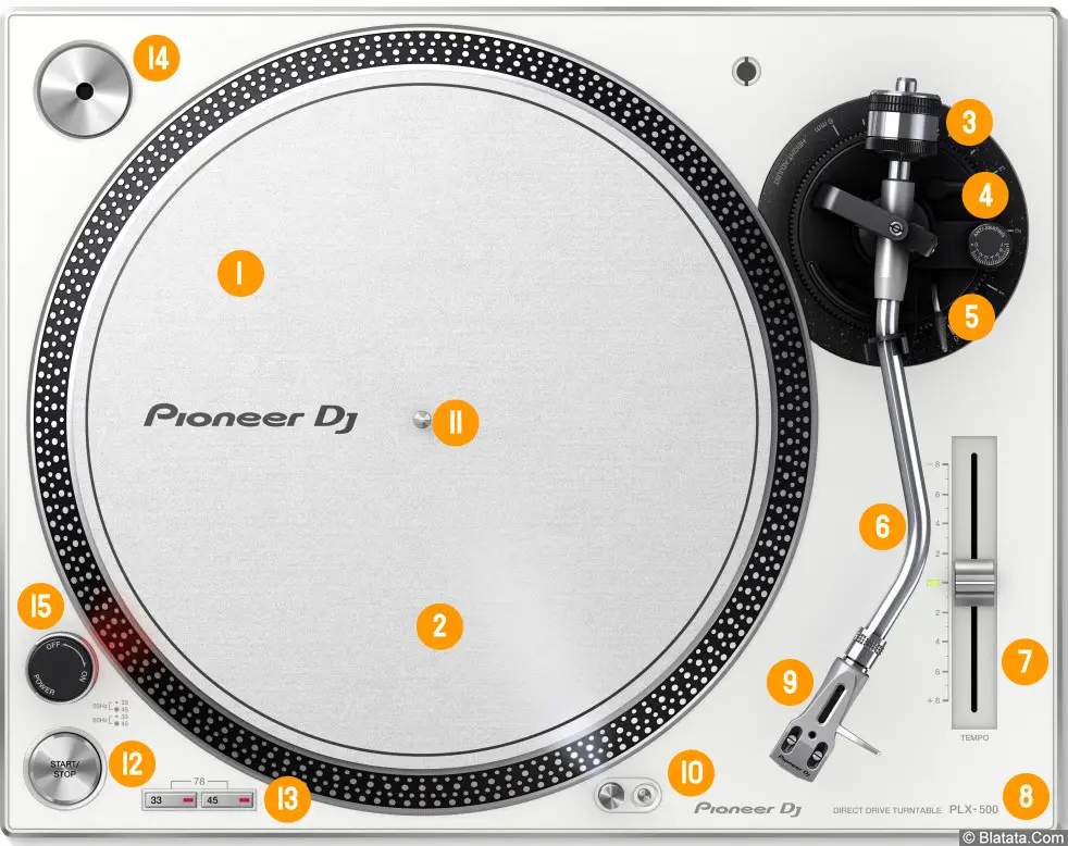 Pioneer DJ PLX 500 Turntable Pioneer DJ PLX 500 Turntable