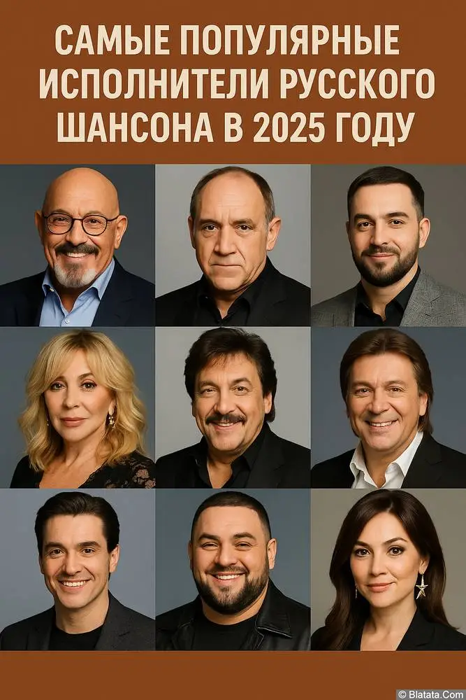 Самые популярные исполнители русского шансона в 2025 году