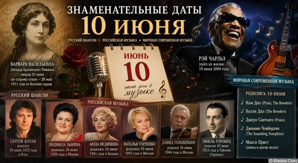 Знаменательные даты 10 июня
