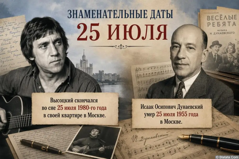 Знаменательные даты 25 июля