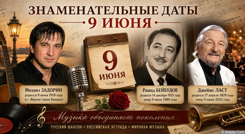 Знаменательные даты 9 июня