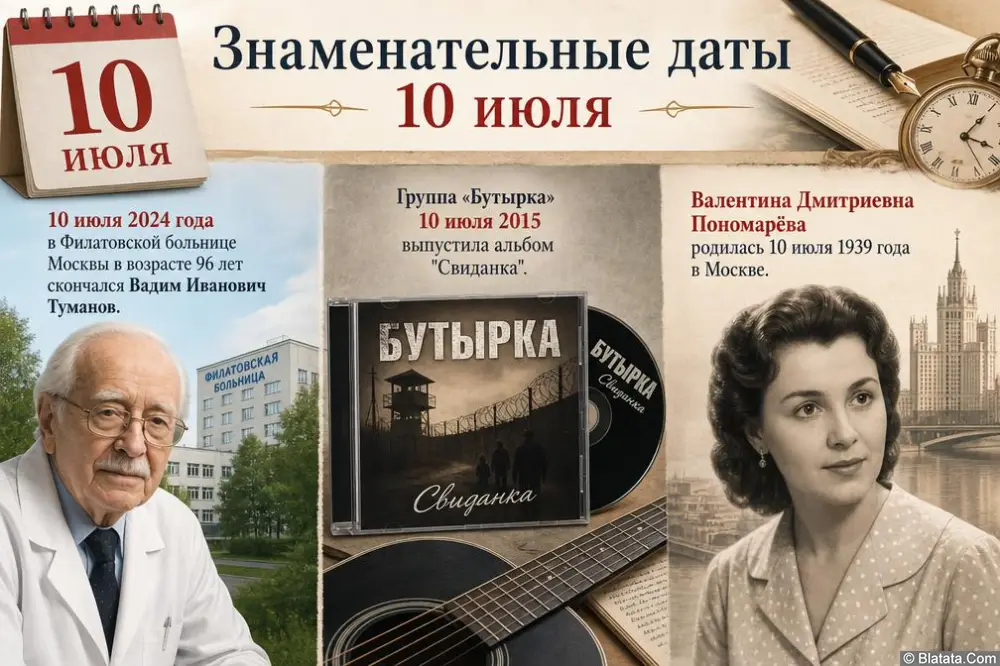 Знаменательные даты 10 июля Знаменательные даты 10 июля