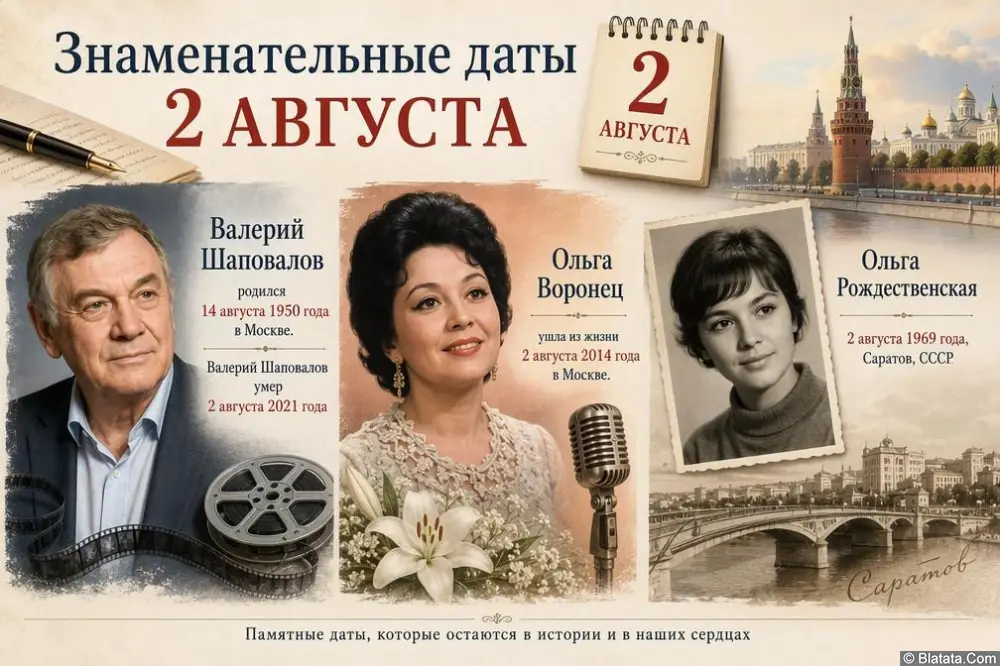 Знаменательные и памятные даты 2 августа Знаменательные и памятные даты 2 августа