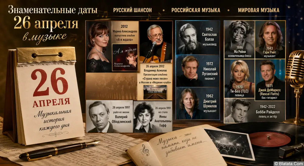 Знаменательные даты 26 апреля