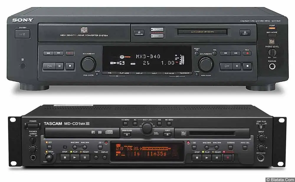 Сравнение моделей: Sony CD MD MXD-D40 или TASCAM MD-CD1MKIII