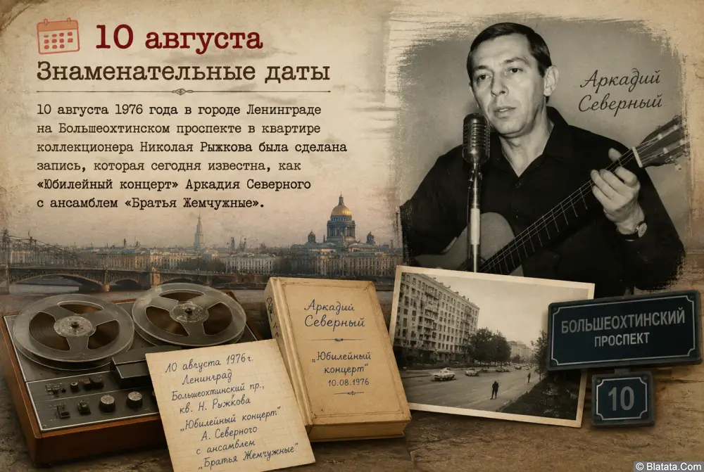 Знаменательные даты 10 августа